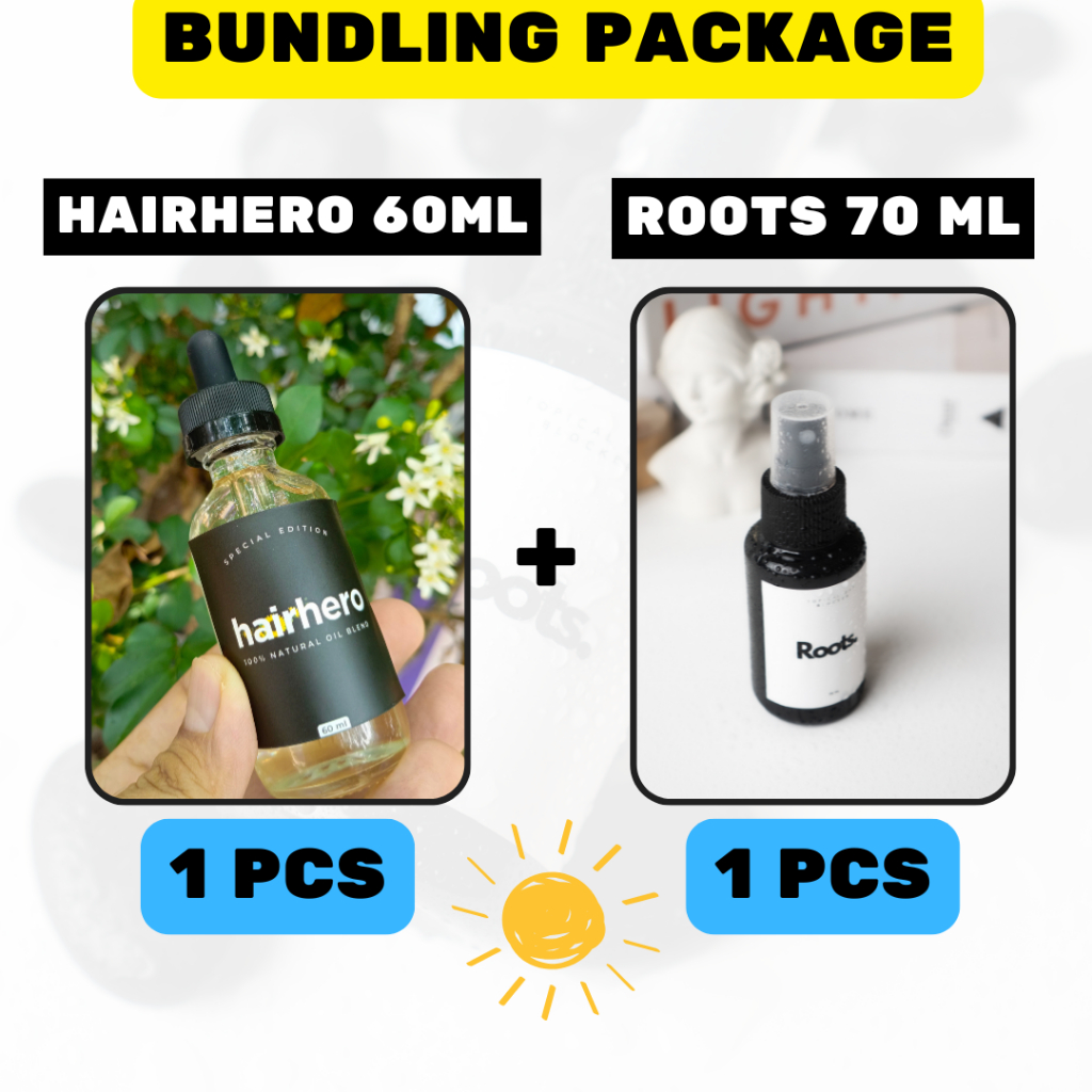 BUNDLING HAIRHERO HAIR OIL & ROOTS DHT BLOCKER