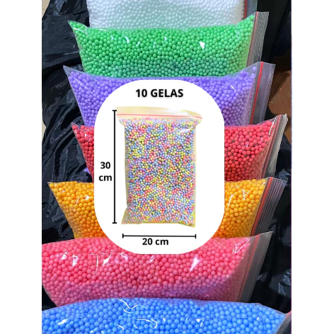 

TERMURAH butiran styrofoam - butiran gabus/10 GELAS By flamours