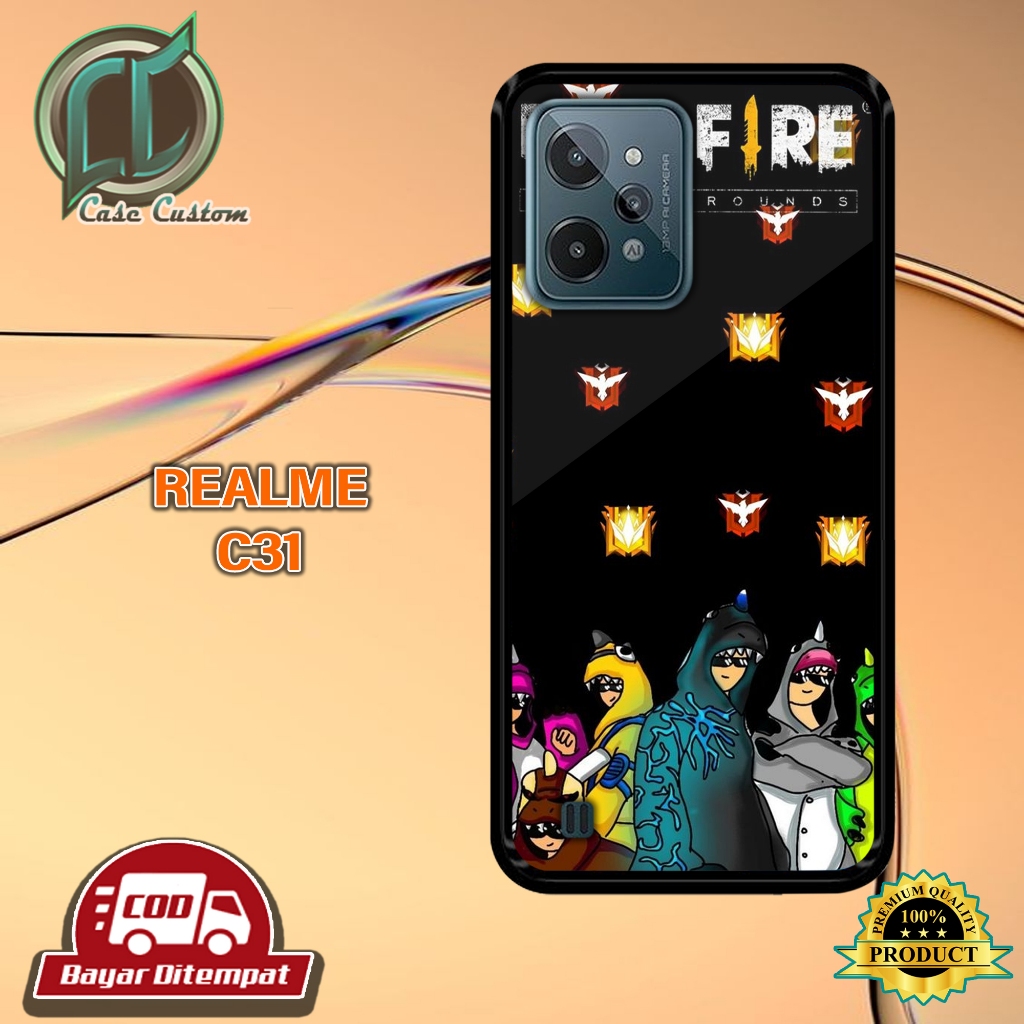 Case REALME C31 Bisa Untuk Semua Type hp Juga _Terbaru Case Kilau _Case Custom_Hardcase 2D Glosy_Cas