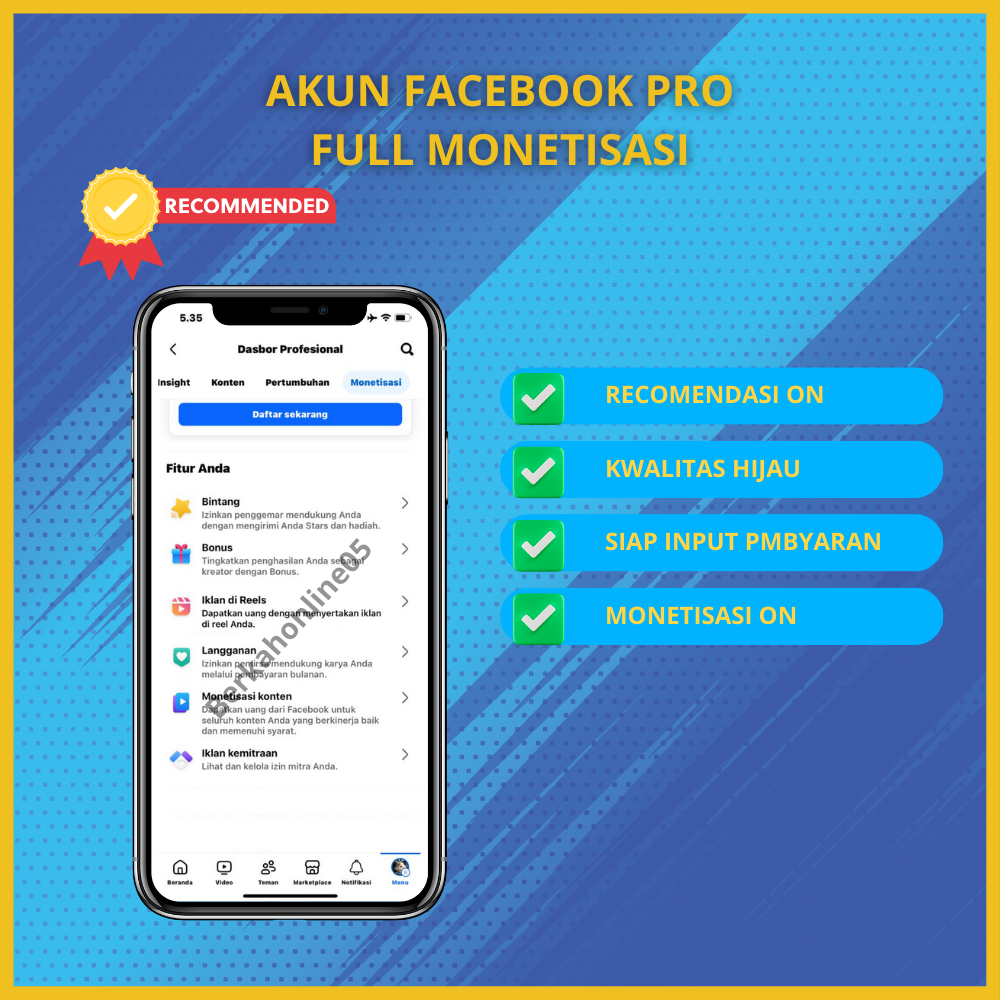 fb pro monet tinggal ganti nor.ek