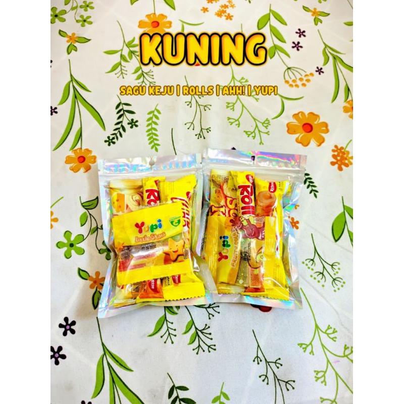 

Mini Gift Snack WARNA KUNING / Mini Hampers / Ide Gift Hampers / Snack promo / Mini Gift Snack