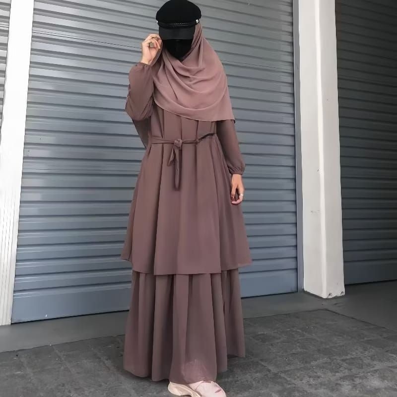 ONE SET MALAYSIA ONE SET BAJU MUSLIM ROK WANITA TERBARU KEKINIAN
