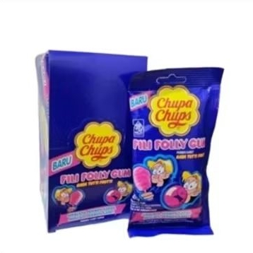 

CHUPA CHUPS FILI FOLLY GUM / PERMEN KARET KAPAS 1 BOX ISI 6 PCS