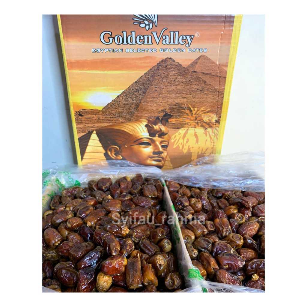 

Kurma Golden Valley 10 KG / Egyptian Selected Golden Dates / Kurma Mesir / Kurma Buah Besar / Kurma Legit / Kurma Diet / Kurma Fresh / Kurma Panen Baru / Tanpa Pengawet