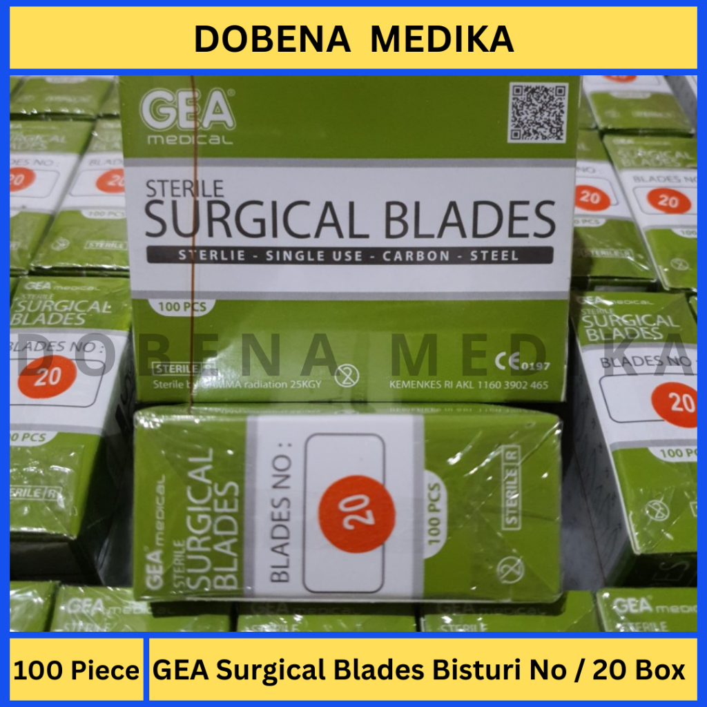 Bisturi Pisau Bedah Surgical Blades No 20 isi 100