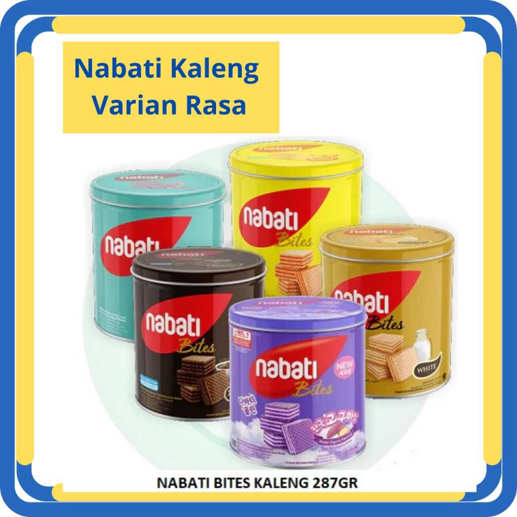 

Nabati Wafer Kaleng Kemasan 287gr Varian Rasa