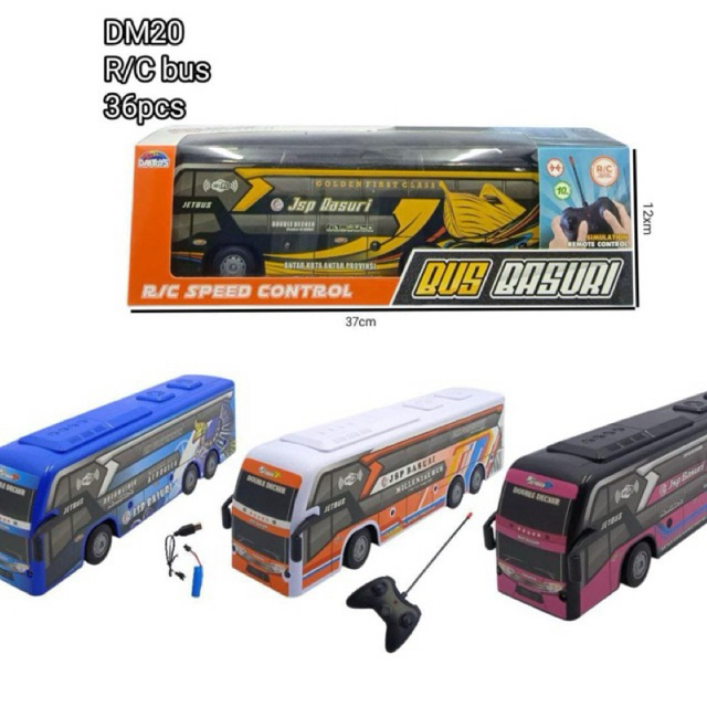 Mobil Remot Bus Basuri Telolet Terbaru/Bus telolet remot/DM20