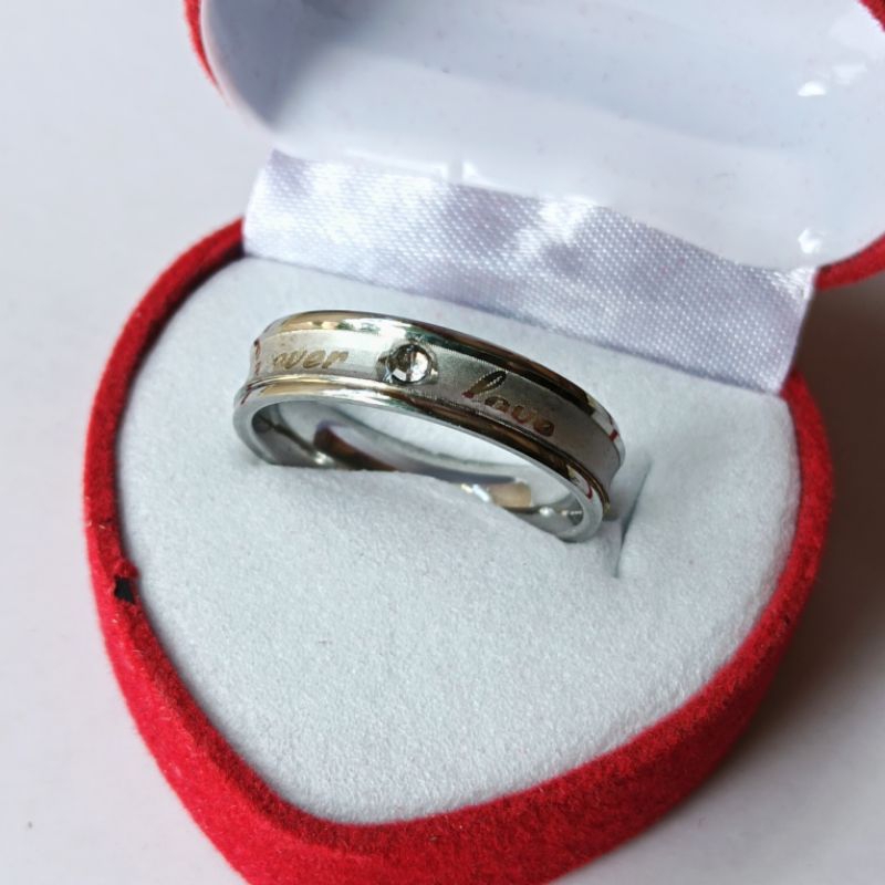 Cincin Titanium/cincin couple/cincin tunang anti karat