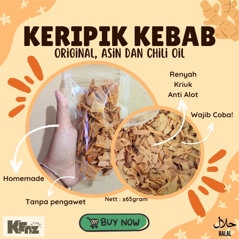 

KERIPIK KULIT KEBAB | KERIPIK KULIT TORTILA (Pouch)