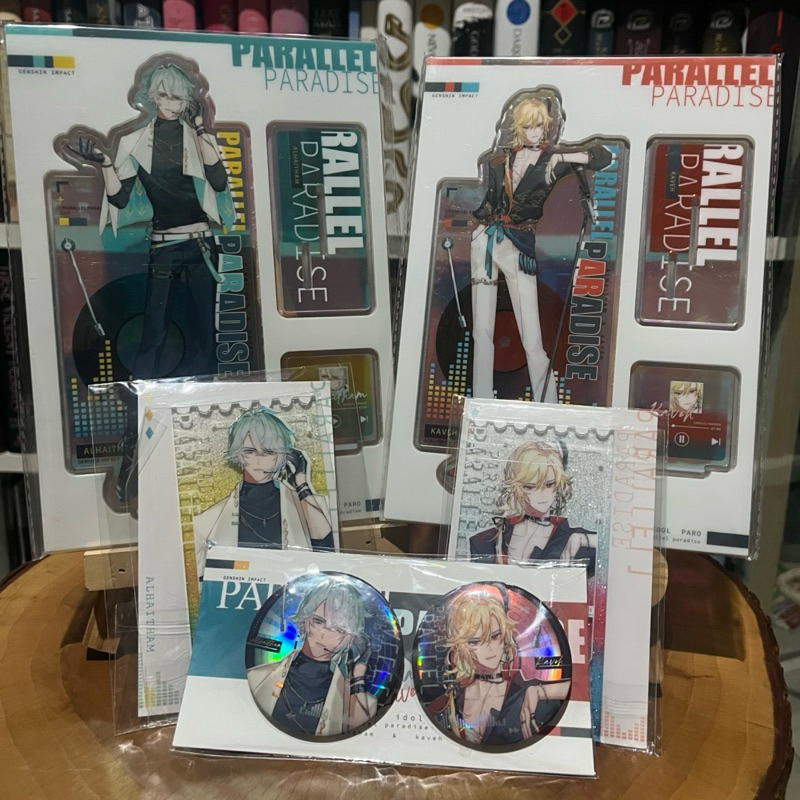 Haikaveh Alhaitham & Kaveh by luochunring Staygold Wedding Genshin Impact fanmerch Tiket Postcard Ba