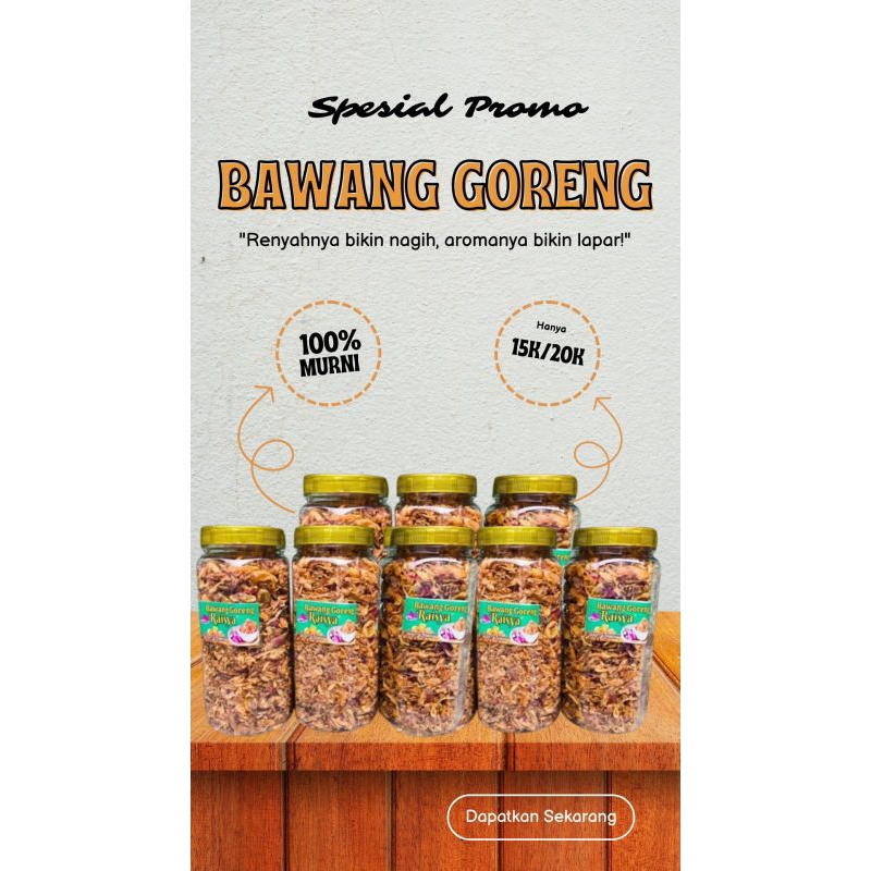 

Bawang goreng original renyah gerengseng lezat