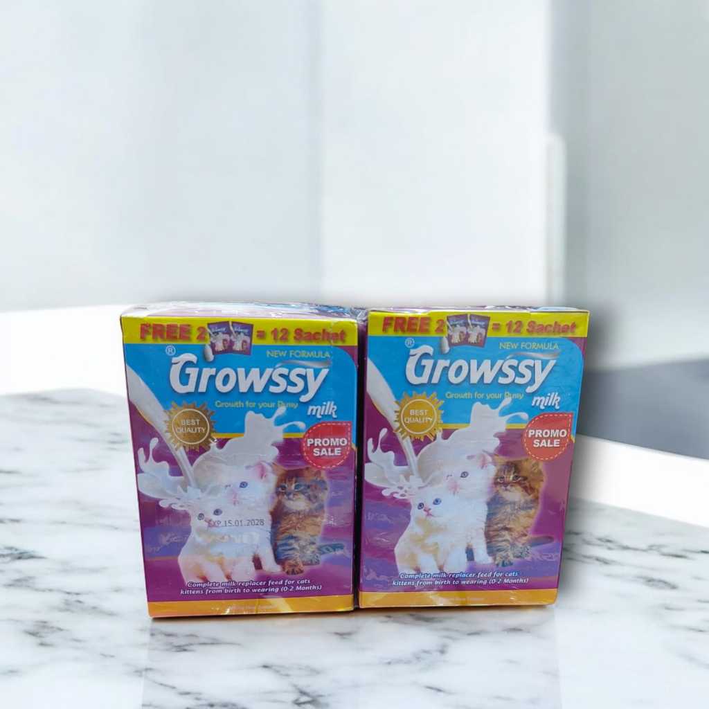 Growsy Milk Kucing Bayi 12 Sachet