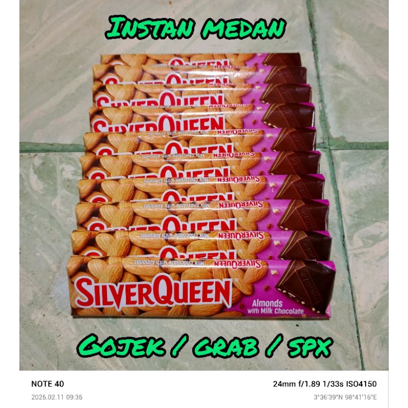 

SILVERQUEEN COKELAT ALMOND 55GR ~ 1 KOTAK ISI 10pcs (INSTAN MEDAN)