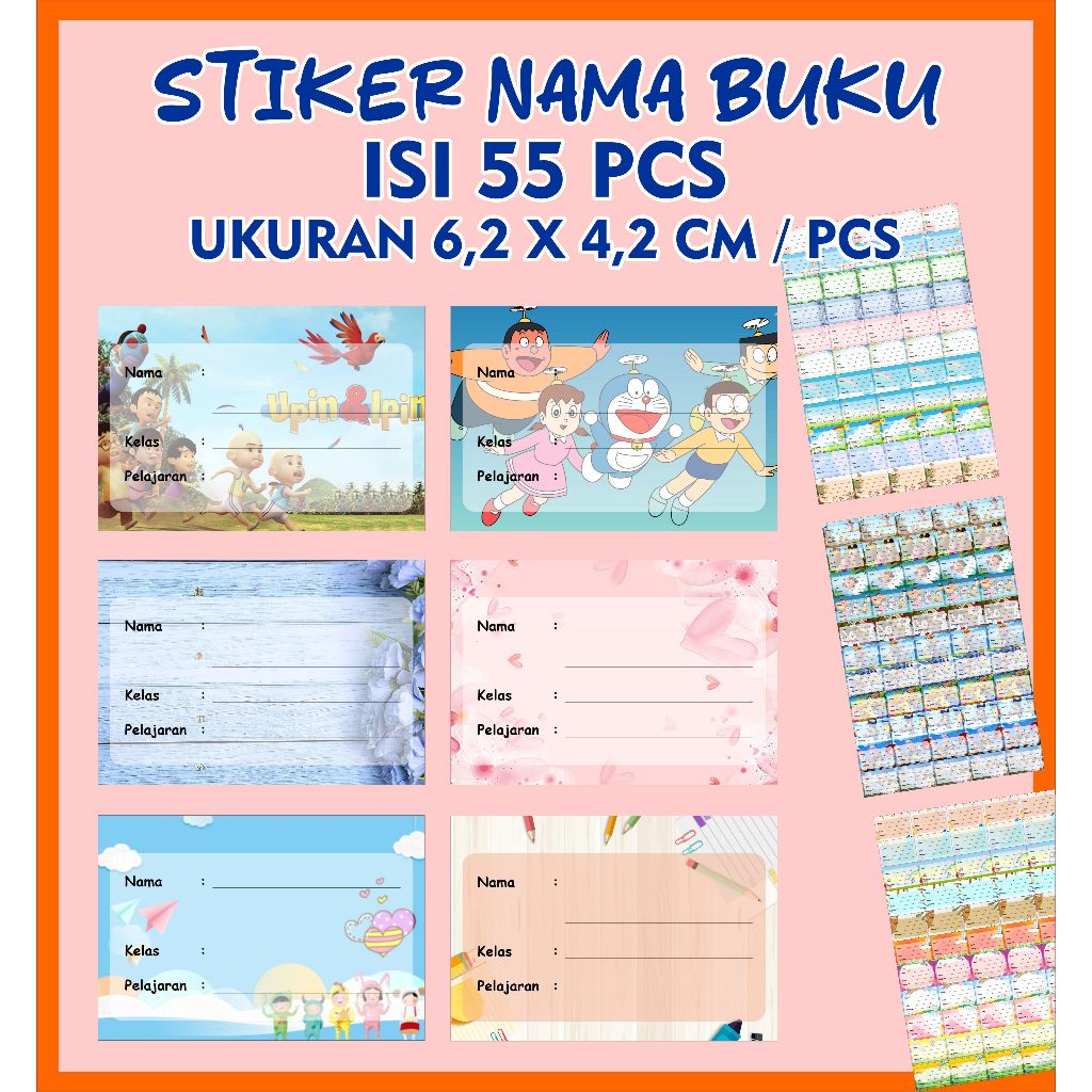 

Stiker Mapel - Label Buku Pelajaran Sekolah - Stiker mata pelajaran sekolah