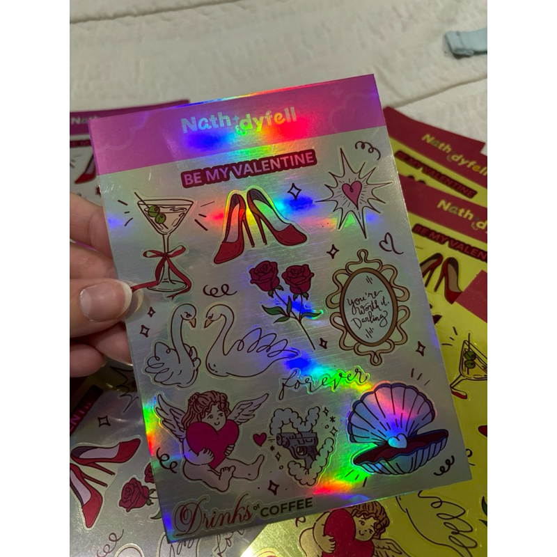 

Be My Valentine stickers set