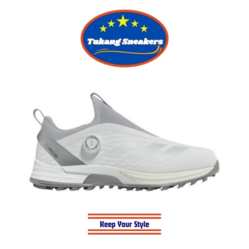 Sepatu Golf Pria Adidas Adizero Zg Boa Ftwrwhite Silvermet ADFIH3357