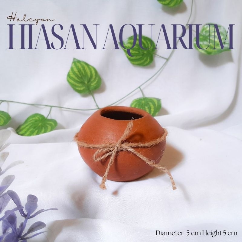 Pot Hiasan Aquarium Tanah Liat Unik/Hiasan Tanah Liat/Pot Hiasan