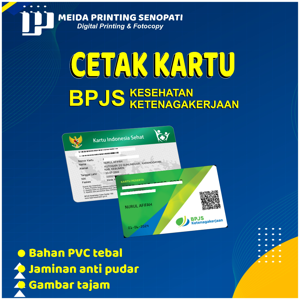 CETAK KARTU BPJS KESEHATAN & KETENAGAKERJAAN