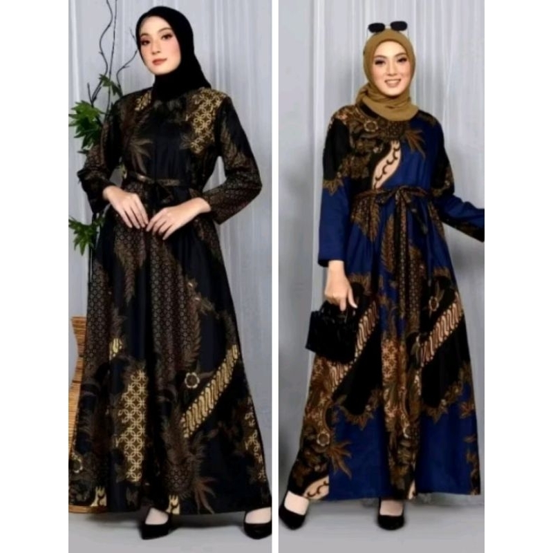 GAMIS BATIK PEKALONGAN/GAMIS SYAR'I ABAYA/GAMIS BATIK MOTIF KEKINIAN