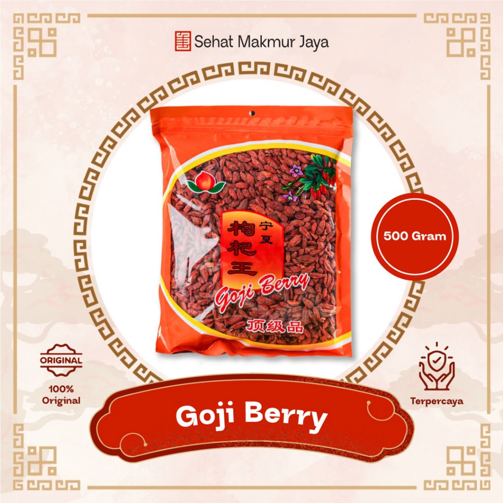 

Goji Berry Premium Quality Ki Ci / Gou Qi / Qi Zi - Isi 500 Gram