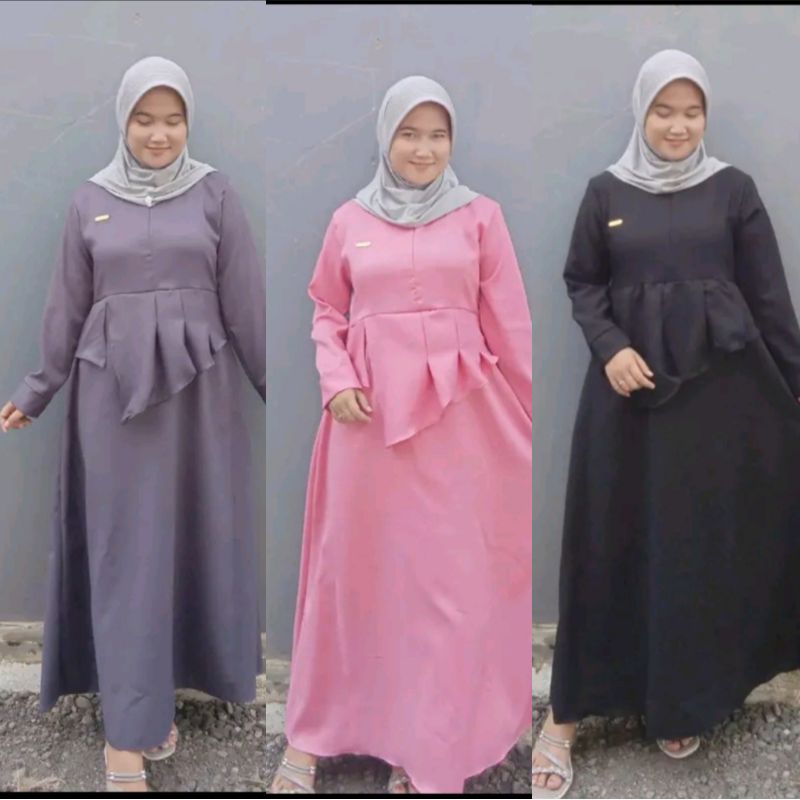 GAMIS NADINE/FASHION MUSLIM DEWASA/GAMIS REMAJA