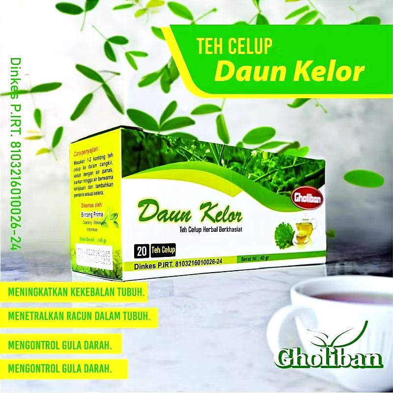 

TEH CELUP DAUN KELOR GHOLIBAN ISI 20 KANTONG
