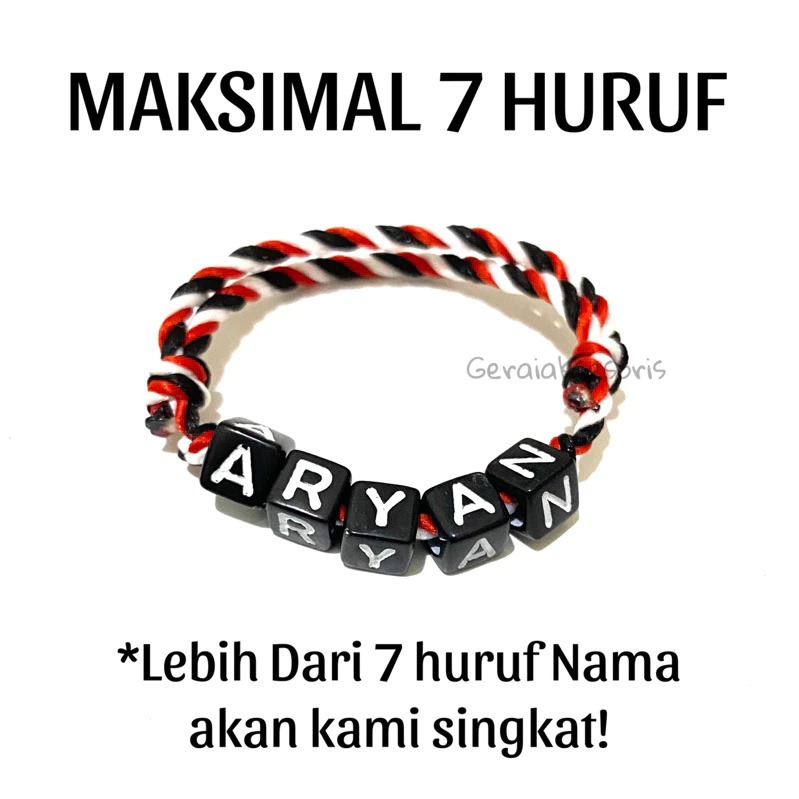 Gelang Nama Untuk Bayi 0-5 Tahun Tali Tridatu