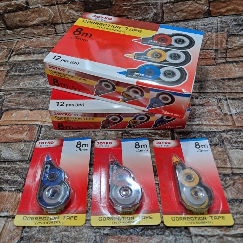 

[ 1pcs ] Corection Tape/ Tip x Pita/ Tip x Kertas Joyko CT - 559