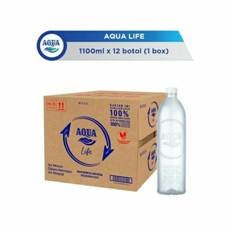 AQUA LIFE 1100 ML 1 DUS 12 BOTOL
