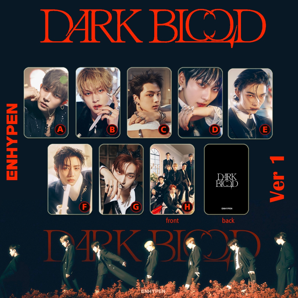 PC-1291, Unofficial Photocard ENHYPEN Dark Blood 2 sisi