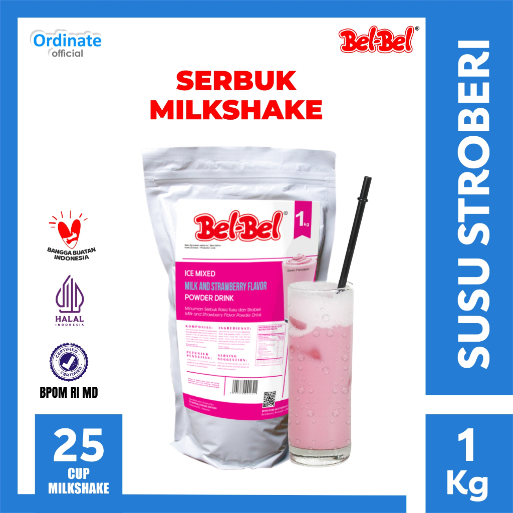 

Bubuk Minuman Premium Rasa Strawberry 1 Kg - Belbel