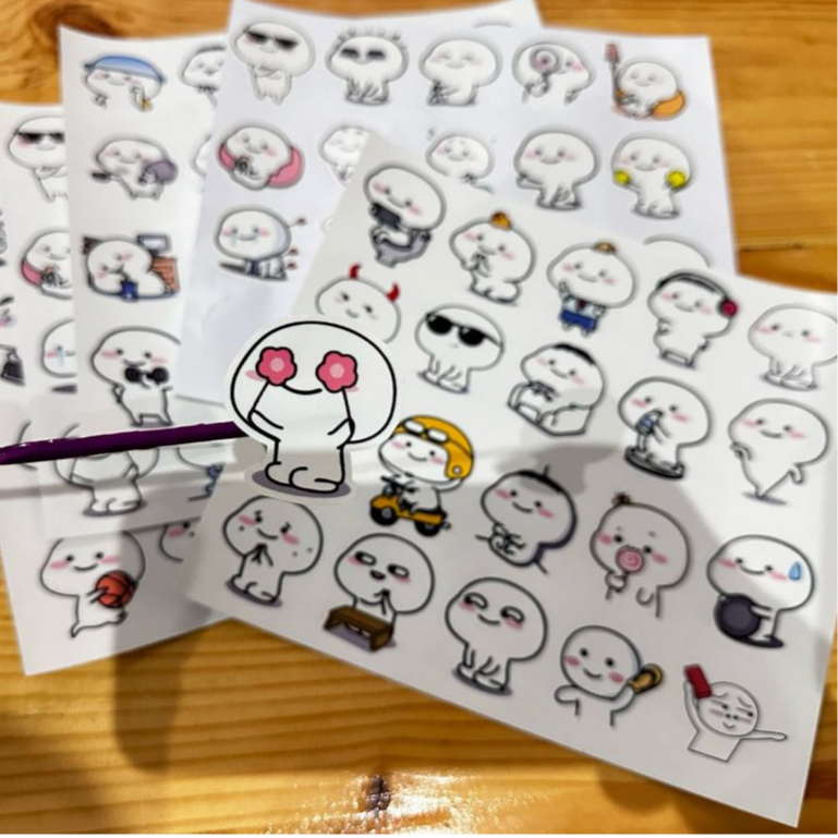 

Stiker Laptop White Pentol /1 lembar / Paper Vinyl Waterproof Sticker Helm Buku Jurnal Koper Tumbler