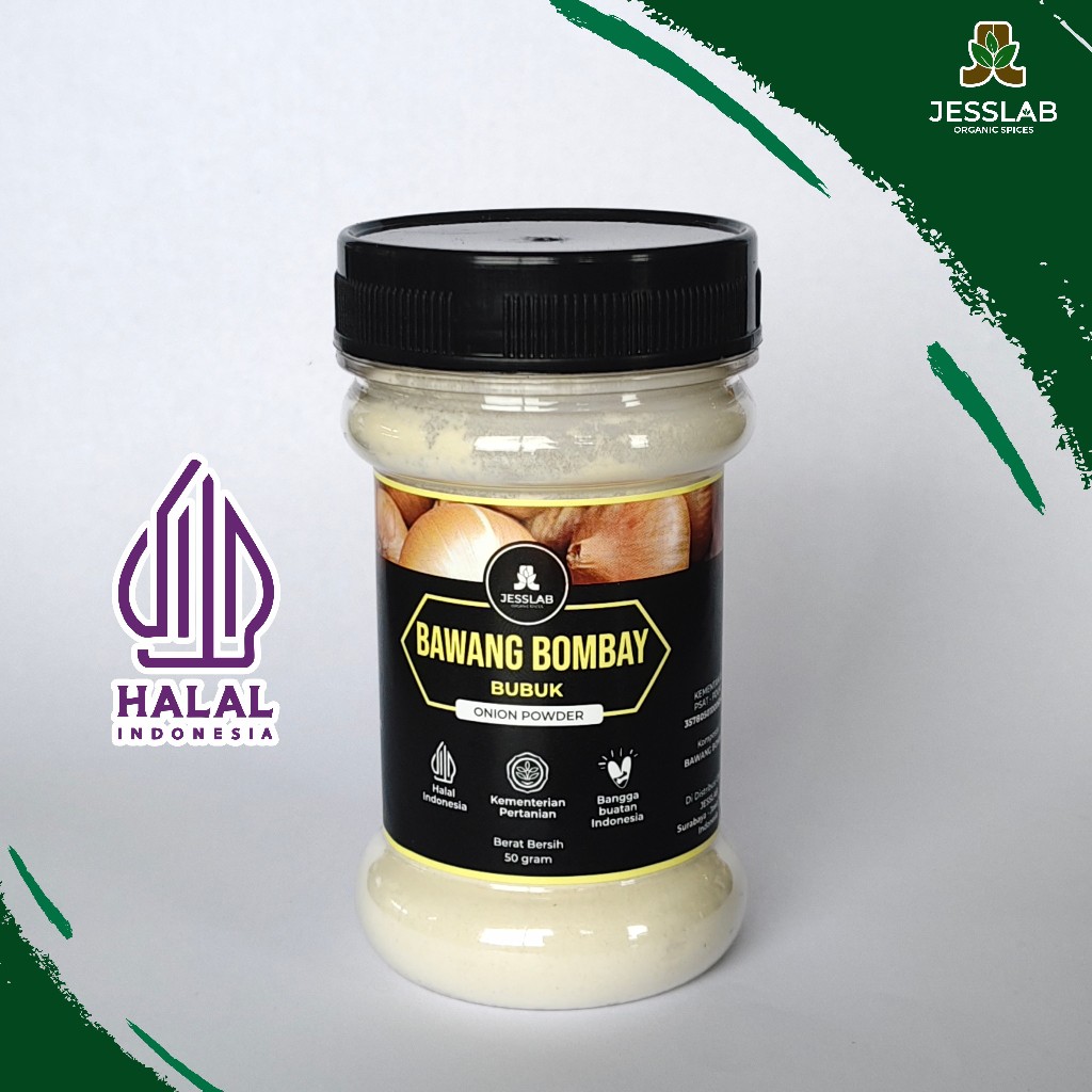 

JessLab Spices - Bawang Bombay Bubuk Bumbu Masak Dapur Rempah 50gr