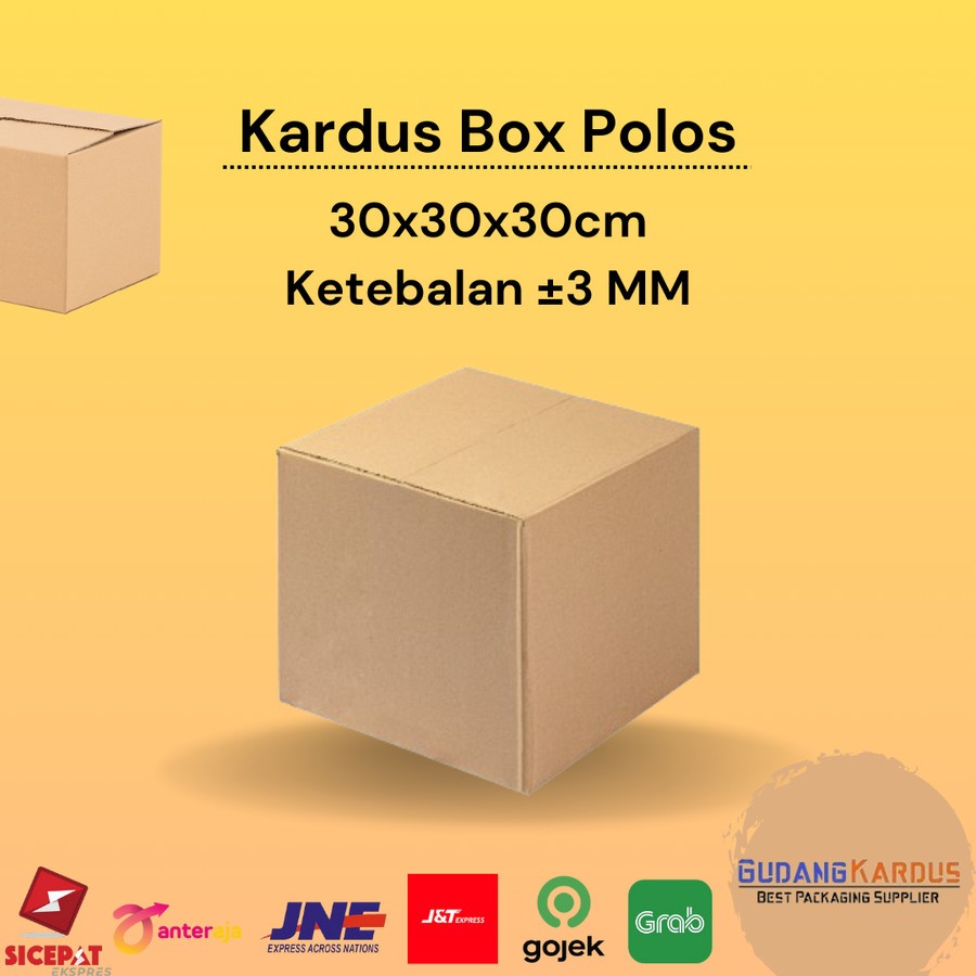 

Kardus Box Jumbo | Karton Box Besar Polos 30 x 30 x 30 CM Pindahan dus
