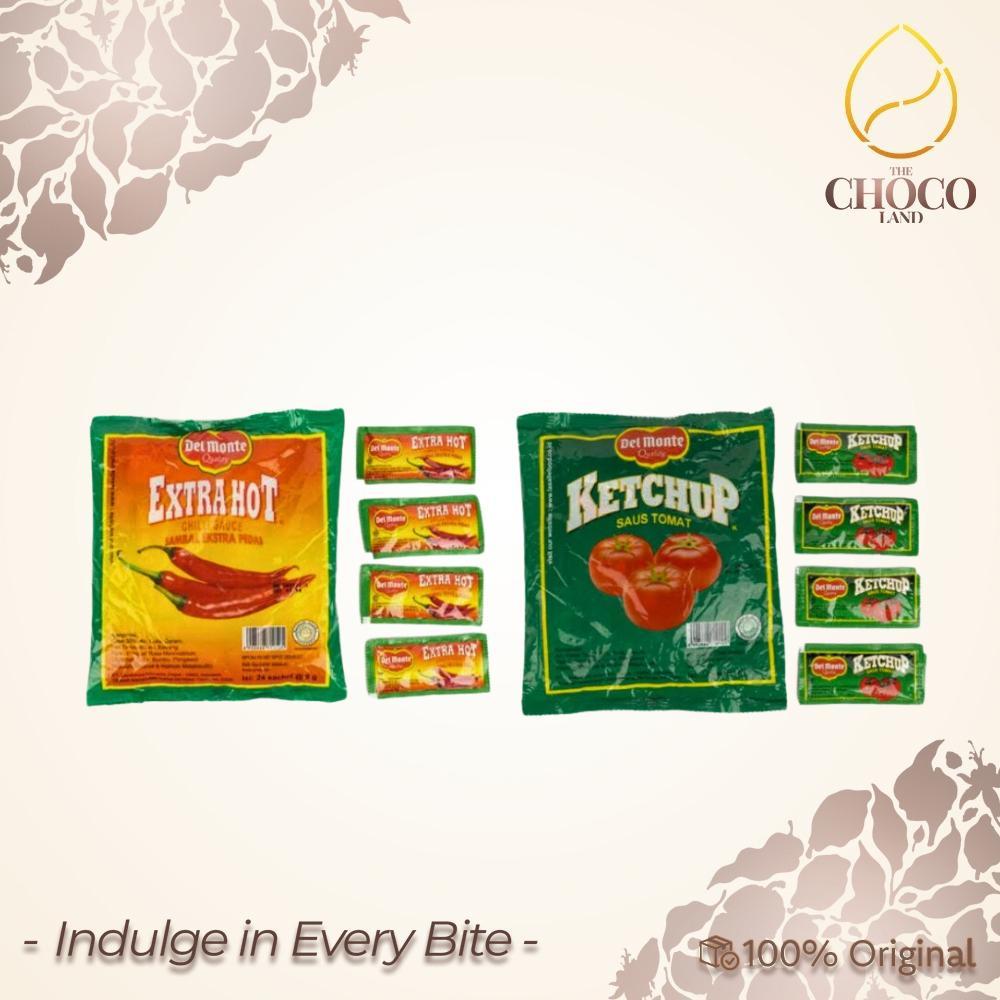 

Del Monte Extra Hot & Saus Ketchup 1 pack (24 pcs x 8gr) - Saus Sedap Serbaguna
