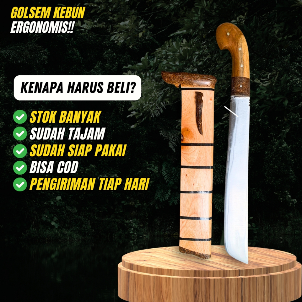 GOLOK KEBUN Kebun KHAS CIWIDEY Bahan Baja Per ASLI
