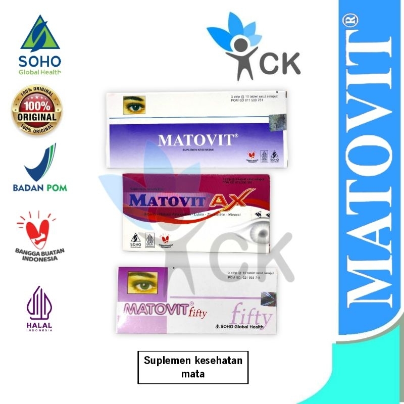 MATOVIT / MATOVIT AX / MATOVIT FIFTY BOX suplemen kesehatan mata