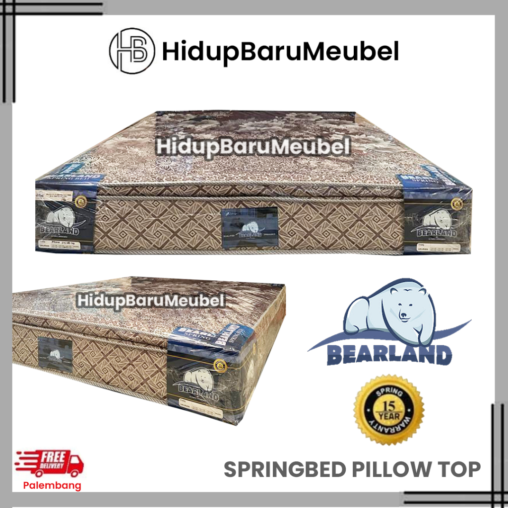 Nadirassstore - Matras BEARLAND Pillowtop by OLIMPIC / Springbed murah ekonomis / spring bed kasur