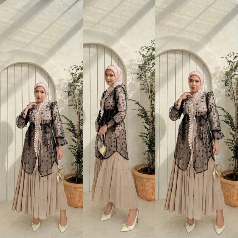 Gendis Dress ORIGINAL 100% (Baju lebaran / dress kondangan / outfit pesta lamaran)
