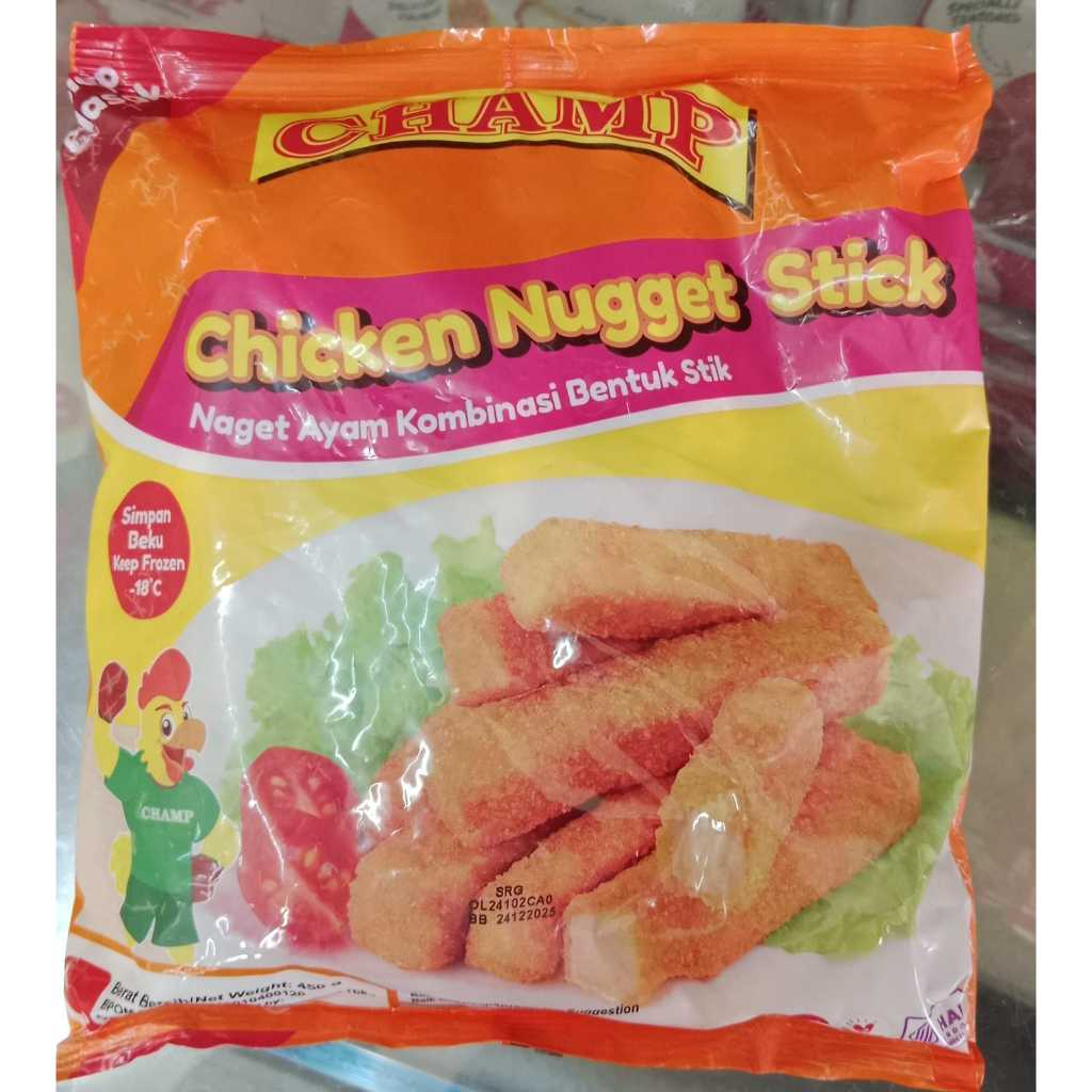

CHAMP Chicken Stick (Naget Ayam Kombinasi Bentuk Stik) 450gr