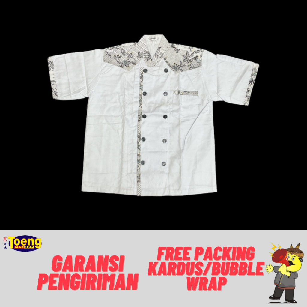 Baju Koki / Baju Chef - BAJU KOKI KATUN GS