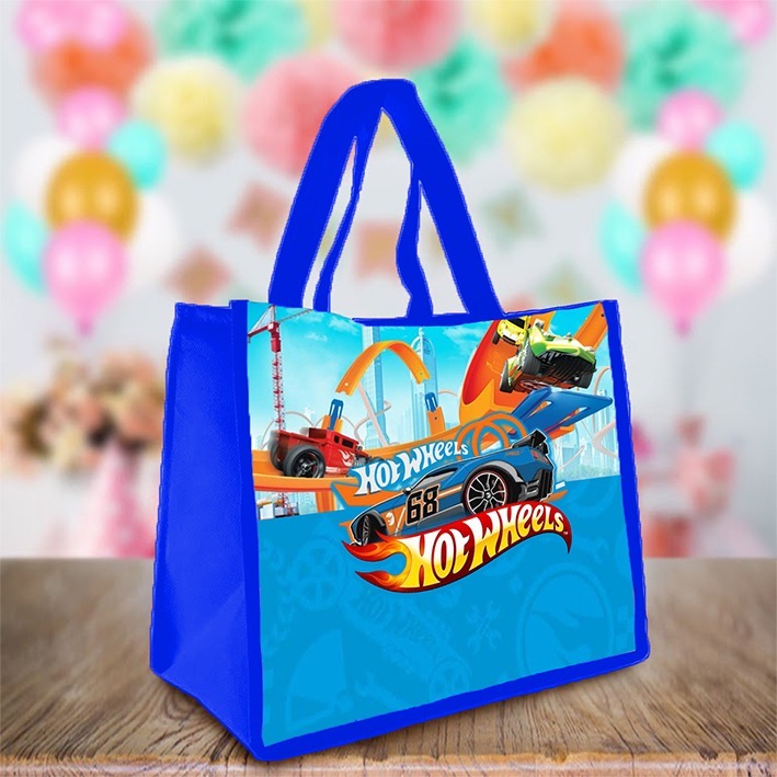 

Tas Souvenir Ultah TEMA HOT WHEELS Goodie Bag Cute Size KFC/NASI KOTAK