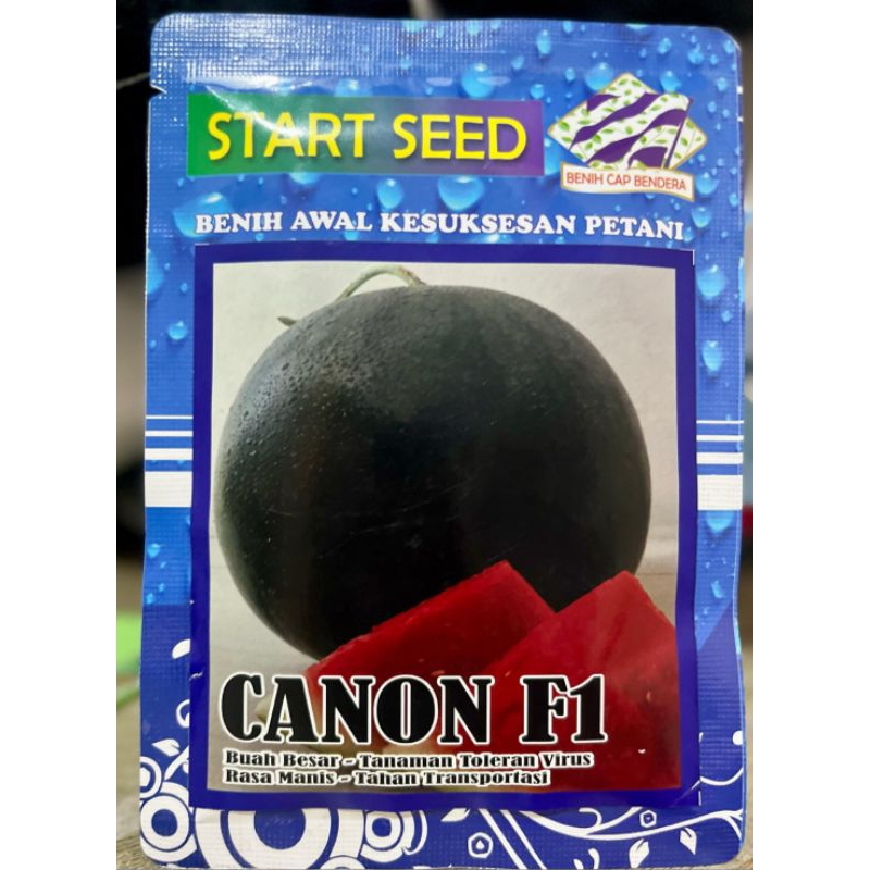 Benih semangka Non biji CANON merah 20gr
