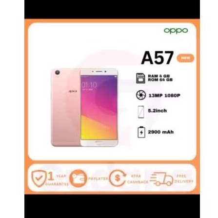 hp oppo a 57 second/bekas