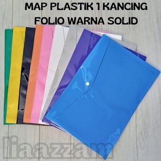 

(1 Dzn =12Pcs) MAP PLASTIK KANCING 1 RR WARNA SOLID TEBAL UK FOLIO