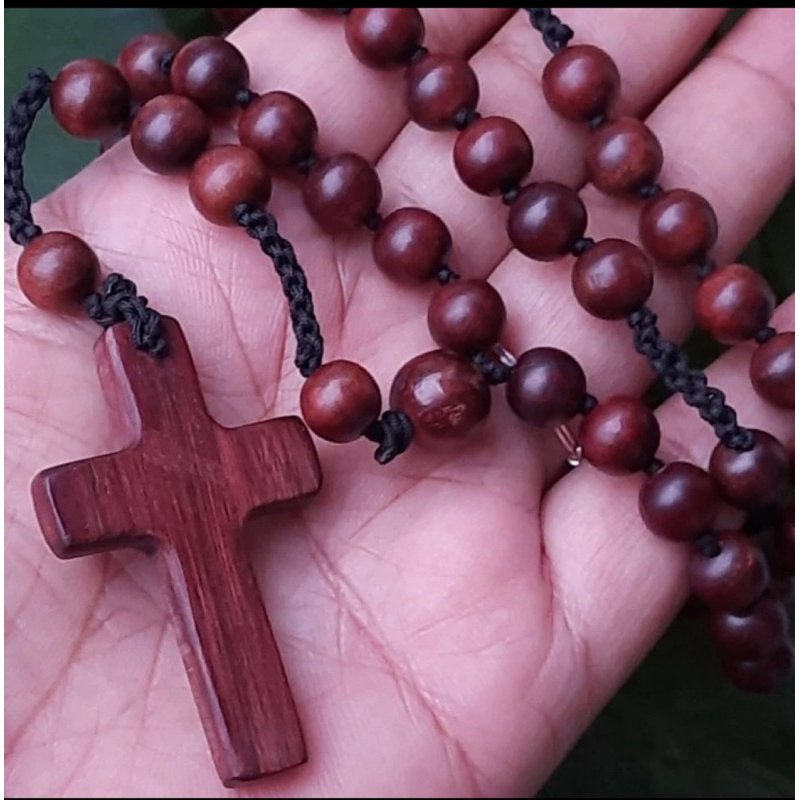rosario kayu nagasari full kayu salib kayu