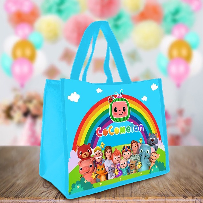 

Tas Souvenir Ultah TEMA COCOMELON Goodie Bag Cute Size KFC/NASI KOTAK