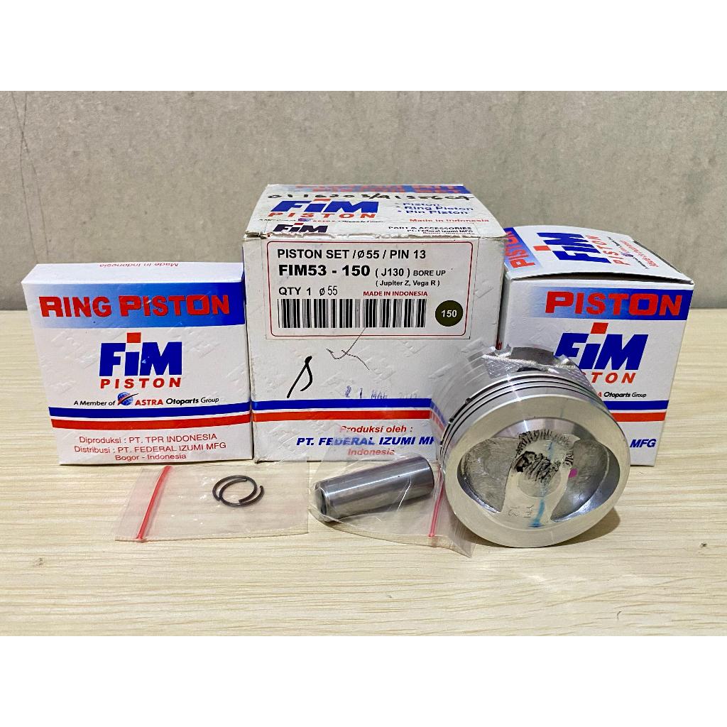 PISTON KIT SEHER SEKER FIM 53 BORE UP JUPITER Z/VEGA R DM 55/55.25 PIN 13