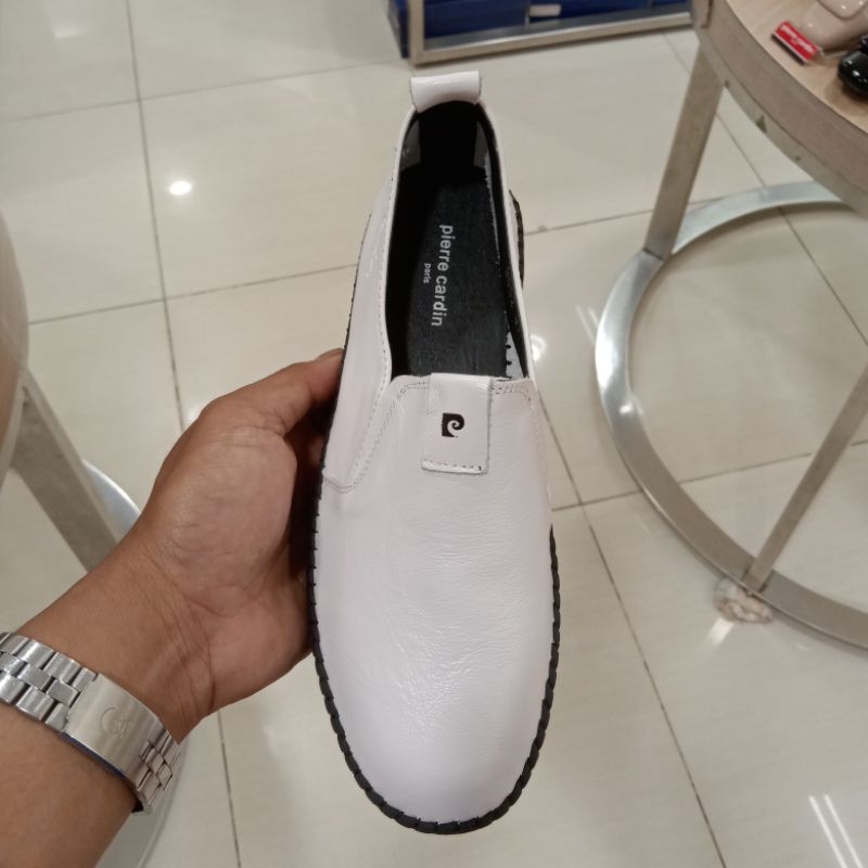 PIERRE CARDIN SEPATU KULIT FLAT CASUAL WANITA ORIGINAL