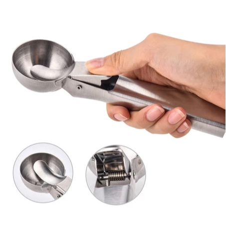 Ice Cream Scoop Stainless Steel/Sendok Es Krim Stainless Steel Kecil/BesarSendok Es Krim Semangka
